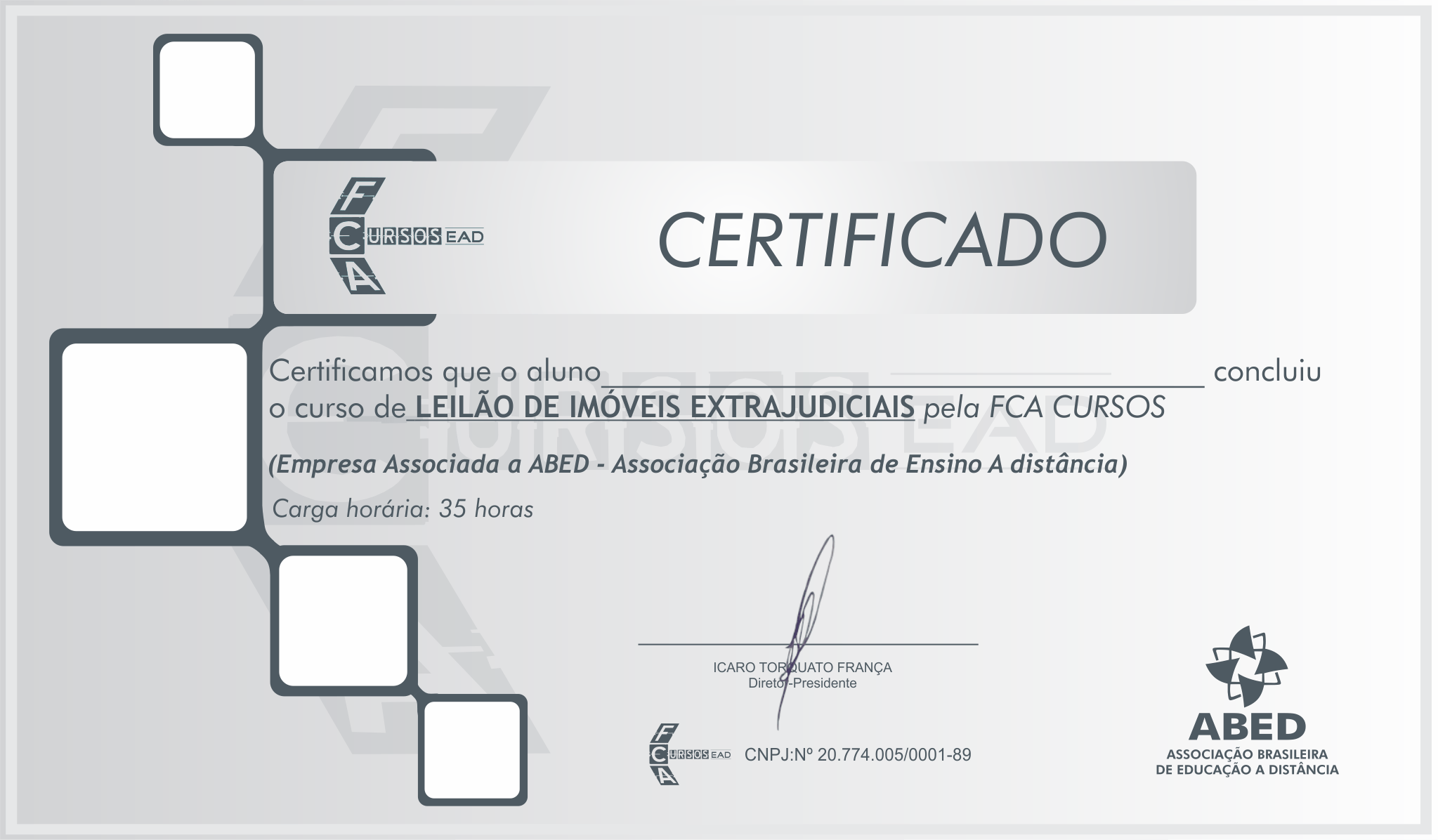 Certificado extrajudicial